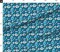 Mid Century Modern Mermaid Scales Blue Teal Gray Retro Inspired Atomic Era 1950S 1960S Look Custom Printed Fabric by Spoonflower Various Fabrics by the Yard or Fat Quarter